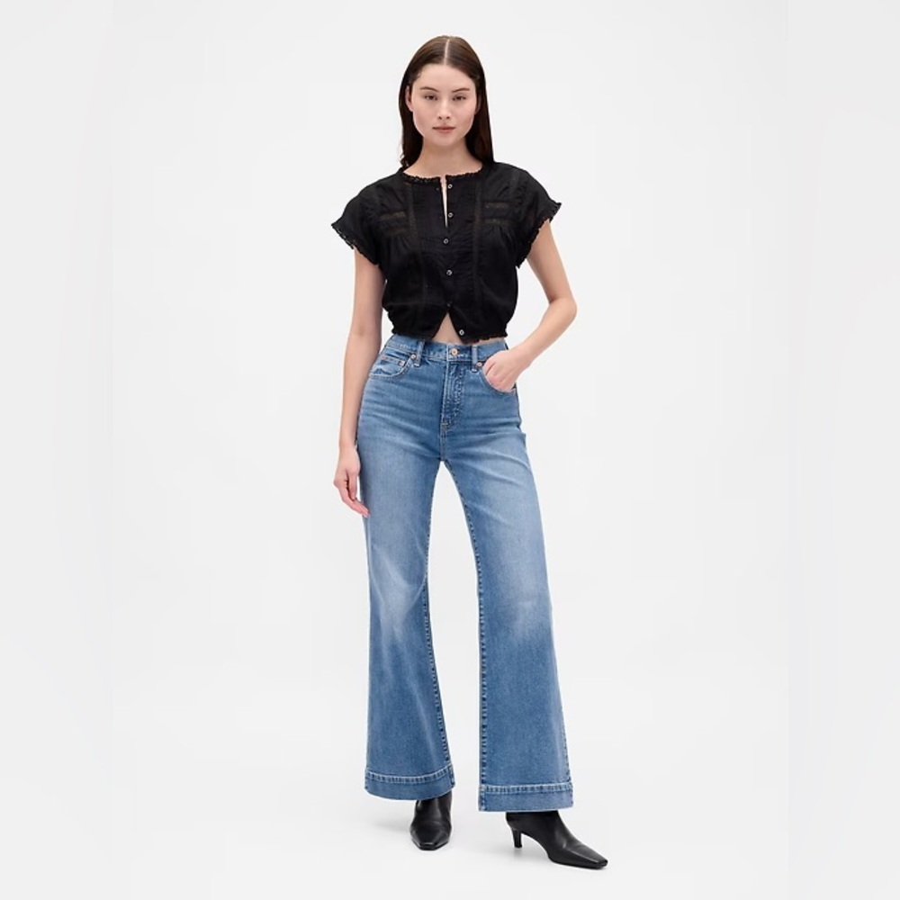 GAP Women's Medium Blue Wide Leg Jeans NWT Size 30 / 10 Regular